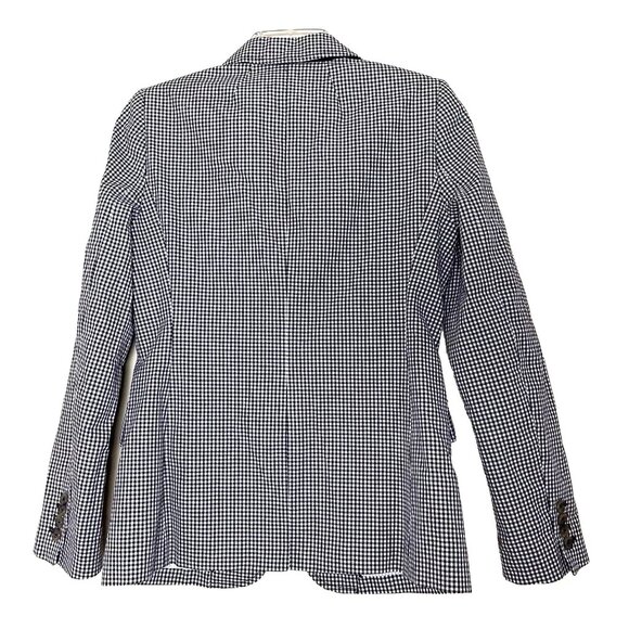 J. Crew Rhodes Micro-Gingham Plaid Blazer Jacket Size 2 Office Preppy Academia - Picture 5 of 14